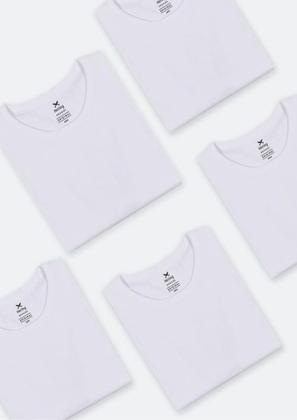 Imagem de Kit Com 5 Camisetas Masculinas Básicas Slim