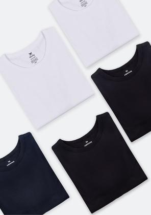 Imagem de Kit Com 5 Camisetas Masculinas Básicas Slim
