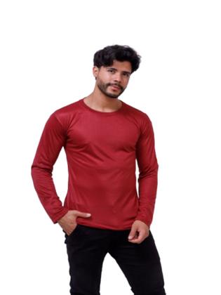 Imagem de Kit Com 5 Camisetas Poliéster Manga Longa Cores Sortidas