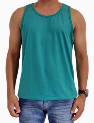 Imagem de Kit Com 5 Camisetas Regata Masculina Básica 100% Poliéster