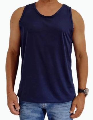 Imagem de Kit Com 5 Camisetas Regata Masculina Básica 100% Poliéster