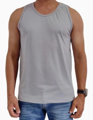 Imagem de Kit Com 5 Camisetas Regata Masculina Básica 100% Poliéster