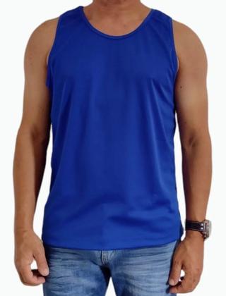 Imagem de Kit Com 5 Camisetas Regata Masculina Básica 100% Poliéster