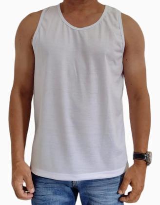 Imagem de Kit Com 5 Camisetas Regata Masculina Básica 100% Poliéster