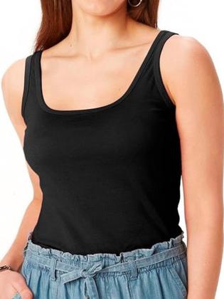 Imagem de Kit com 5 Camisetas Regatas De Alça Grossa Básica Lisa