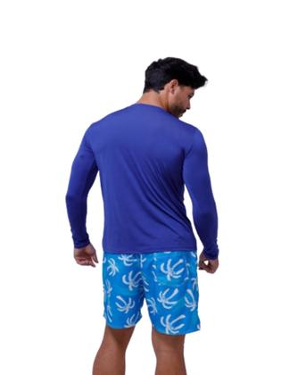 Imagem de Kit Com 5 Camisetas Termica Com Proteção UV Manga Longa