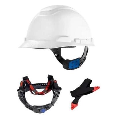 Imagem de Kit com 5 Capacete Segurança 3M H700 Eletricista Engenheiro Branco