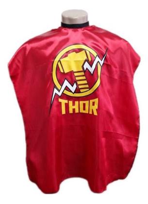 Imagem de Kit Com 5 Capas De Corte Barbearia Infantil Super Herois