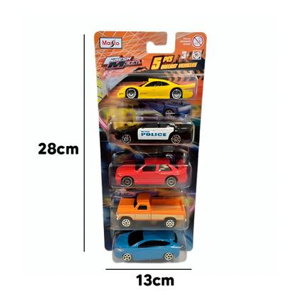 Kit com 5 Carrinhos Miniatura Colecionáveis15325 - Maisto