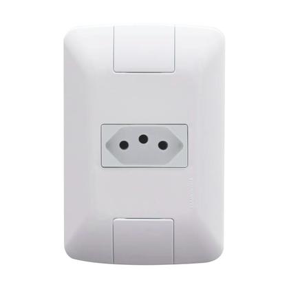 Imagem de Kit com 5 Conjuntos Tomada Simples 20A 4x2 Aria Tramontina