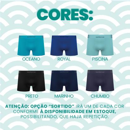 Imagem de Kit Com 5 Cuecas Boxer Box Infantil Juvenil Em Microfibra Sem Costura Selene