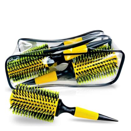Imagem de Kit com 5 Escovas Cerâmica Cerdas Javali  - Dica de Madame