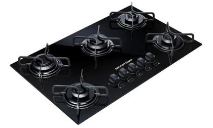 Imagem de Kit Com 5 Espalhadores Tampinha Boca Fogão Cooktop Brastemp Ative