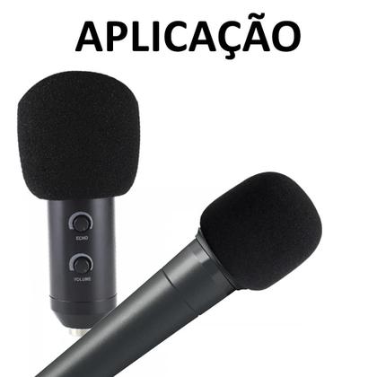 Imagem de Kit com 5 Espumas de Microfone Filtro Antirruído 