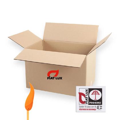 Imagem de Kit com 5 Fósforo Fiat Lux 10 Caixas com 40U