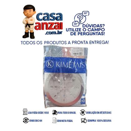 Imagem de Kit com 5 kimetais gr000003 grelha inox 430 redonda 15cm abre/fecha a430 gre
