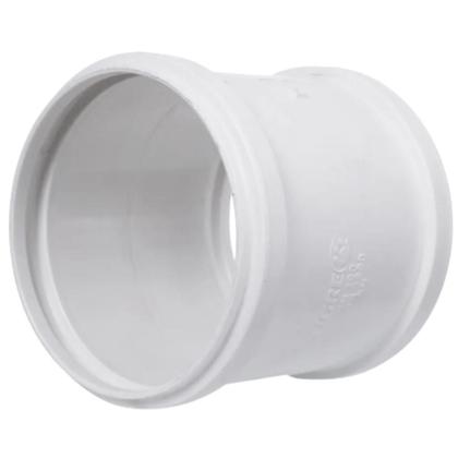 Imagem de Kit Com 5 Luva De Correr PVC Branca Sem Aneis Tubos Água Esgoto De 1.1/2” Polegadas 40mm Tigre