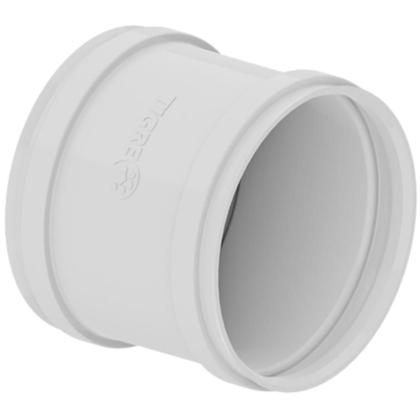 Imagem de Kit Com 5 Luva De Correr PVC Branca Sem Aneis Tubos Água Esgoto De 1.1/2” Polegadas 40mm Tigre