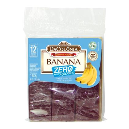 Imagem de Kit com 5 Pacotes de Banana Zero Adição de Açúcar 180g DaColônia