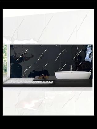 Imagem de Kit com 5 placas marmore adesivas alto brilho parede