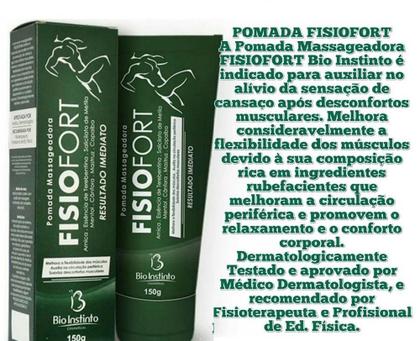 Imagem de Kit Com 5 Pomada Fisiofort Massageadora Bio Instinto 150G