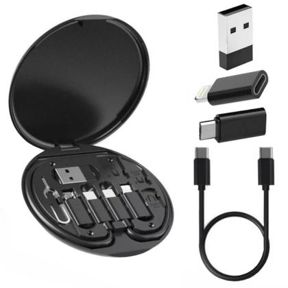 Imagem de kit com 5 pontas de carregamento usb , usb-c 60w + suporte de celular 101893