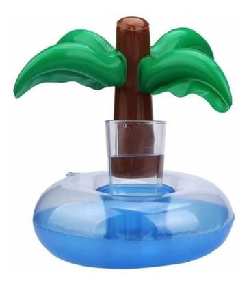 Imagem de Kit Com 5 Porta Copos Boia Inflável - Coqueiro Praia