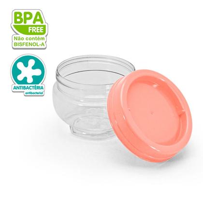 Imagem de Kit Com 5 Potes Organizadores 155ml Cores Lindas Empilha Fácil Gira e Trava Plasútil