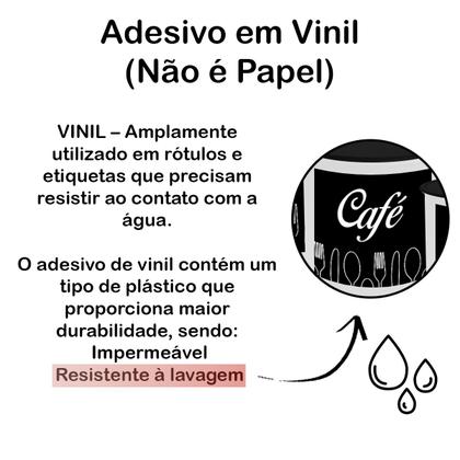 Imagem de Kit Com 5 Potes Porta Mantimentos Redondos Decorados Para Cozinha