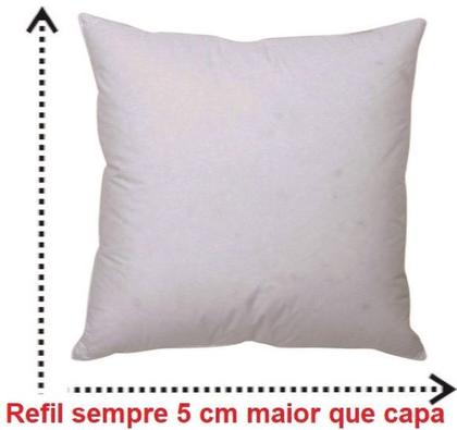 Imagem de Kit Com 5 Refis De Almofada 55x55 Silicone Para Capas 50cm