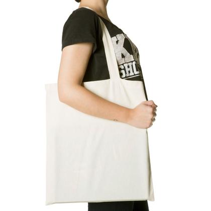 Imagem de Kit com 5 sacolas ecobag lisa algodão cru ecológica