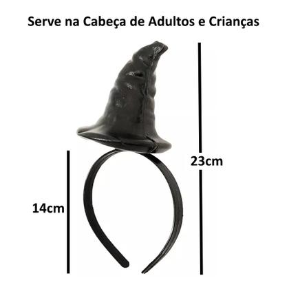 Imagem de Kit com 5 Tiaras Bruxinha Carnaval Festa Fantasia Dia das Bruxas