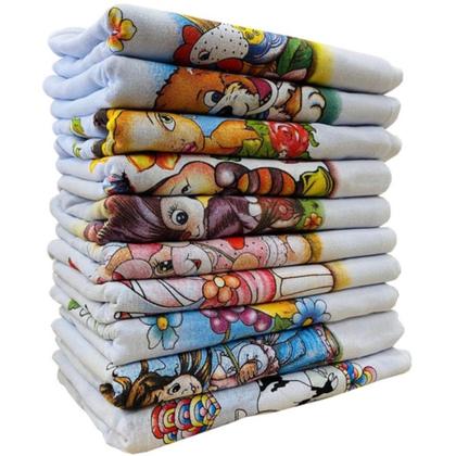 Imagem de Kit Com 50 Pano De Prato - Copa - 60x35cm - Estampado - 100% Algodão - 40 g - Seca Louça - Decora