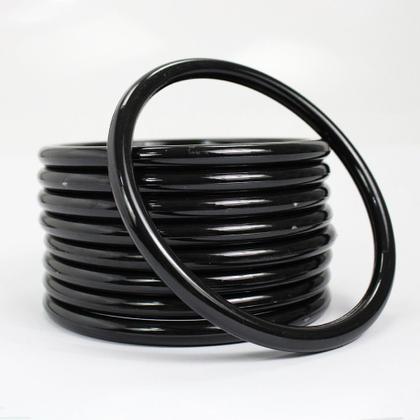 Imagem de Kit Com 50 Unidades De Argola 11,5cm Preta Para Artesanato Multiuso