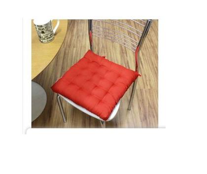 Imagem de Kit com 6 almofadas futon assento para cadeira - vermelha