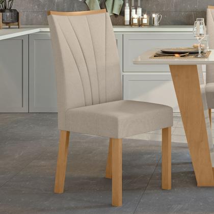 Imagem de Kit com 6 Cadeiras para Sala de Jantar Estofadas Apogeu