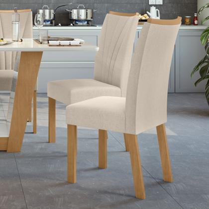 Imagem de Kit com 6 Cadeiras para Sala de Jantar Estofadas Apogeu