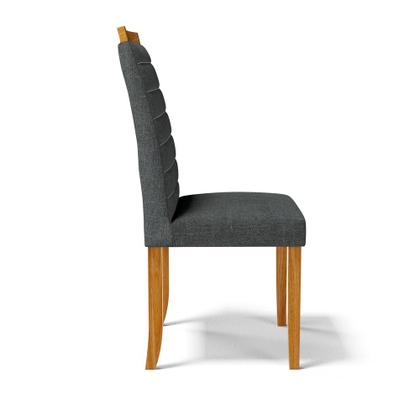 Imagem de Kit Com 6 Cadeiras Sara Madeira Maciça Estofadas Para Mesa De Jantar