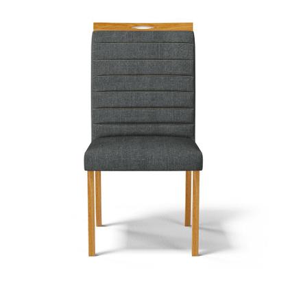 Imagem de Kit Com 6 Cadeiras Sara Madeira Maciça Estofadas Para Mesa De Jantar