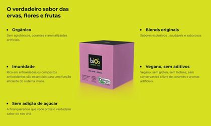 Imagem de Kit com 6 Chás Verde e Hibisco Orgânico biO2 Herbal Tea