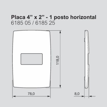 Imagem de Kit Com 6 Conjuntos Tomada Simples 10a 4x2 Pial Plus