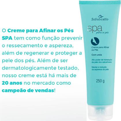 Imagem de Kit Com 6 Creme para Afinar os Pés com Uréia Spa 250g Sofisticatto