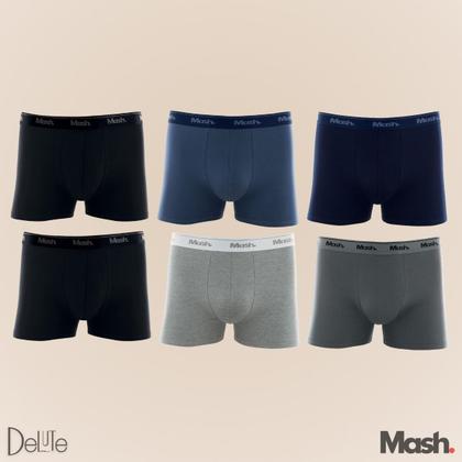 Imagem de  Kit Com 6 Cueca Mash Box Boxer Cotton Algodão Original Com Nota Fiscal - Pronta Entrega