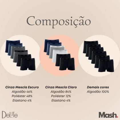 Imagem de  Kit Com 6 Cueca Mash Box Boxer Cotton Algodão Original Com Nota Fiscal - Pronta Entrega