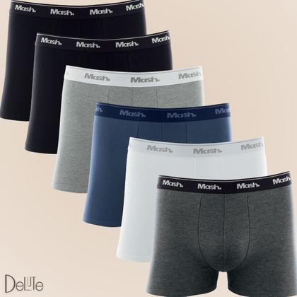 Imagem de  Kit Com 6 Cueca Mash Box Boxer Cotton Algodão Original Com Nota Fiscal - Pronta Entrega