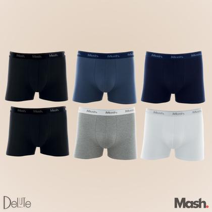 Imagem de  Kit Com 6 Cueca Mash Box Boxer Cotton Algodão Original Com Nota Fiscal - Pronta Entrega