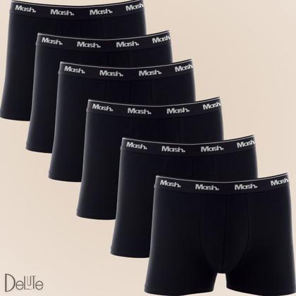 Imagem de  Kit Com 6 Cueca Mash Box Boxer Cotton Algodão Original Com Nota Fiscal - Pronta Entrega
