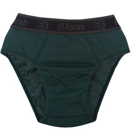 Imagem de Kit com 6 Cueca Tradicional Slip Adulto EK Original EL KORAB 100 Algodão