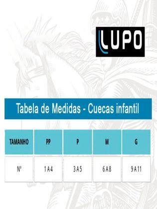 Imagem de Kit com 6 Cuecas Infantil Boxer Lupinho 141-003