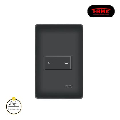 Imagem de Kit Com 6 Interruptores Bipolar Simples Preto 20A Habitat - FAME